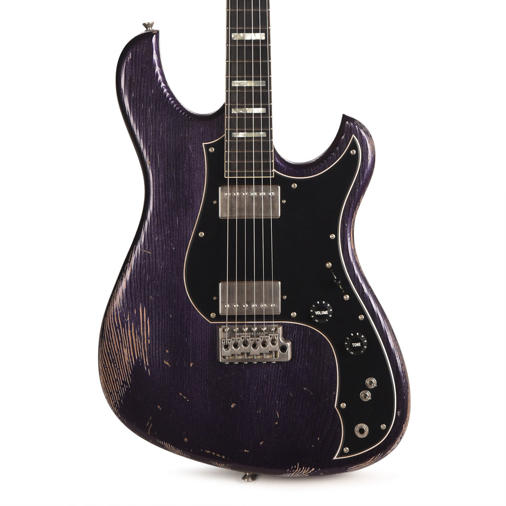 Novo Idris H2 Purple Stranger Medium Distress w/ Fralin Modern PAF Pickups - View 2 | MusicMarket
