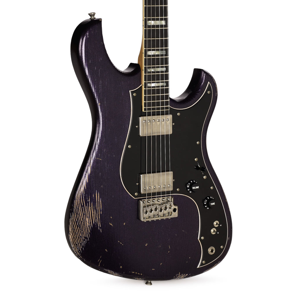Novo Idris H2 Purple Stranger Medium Distress w/ Fralin Modern PAF Pickups - MusicMarket