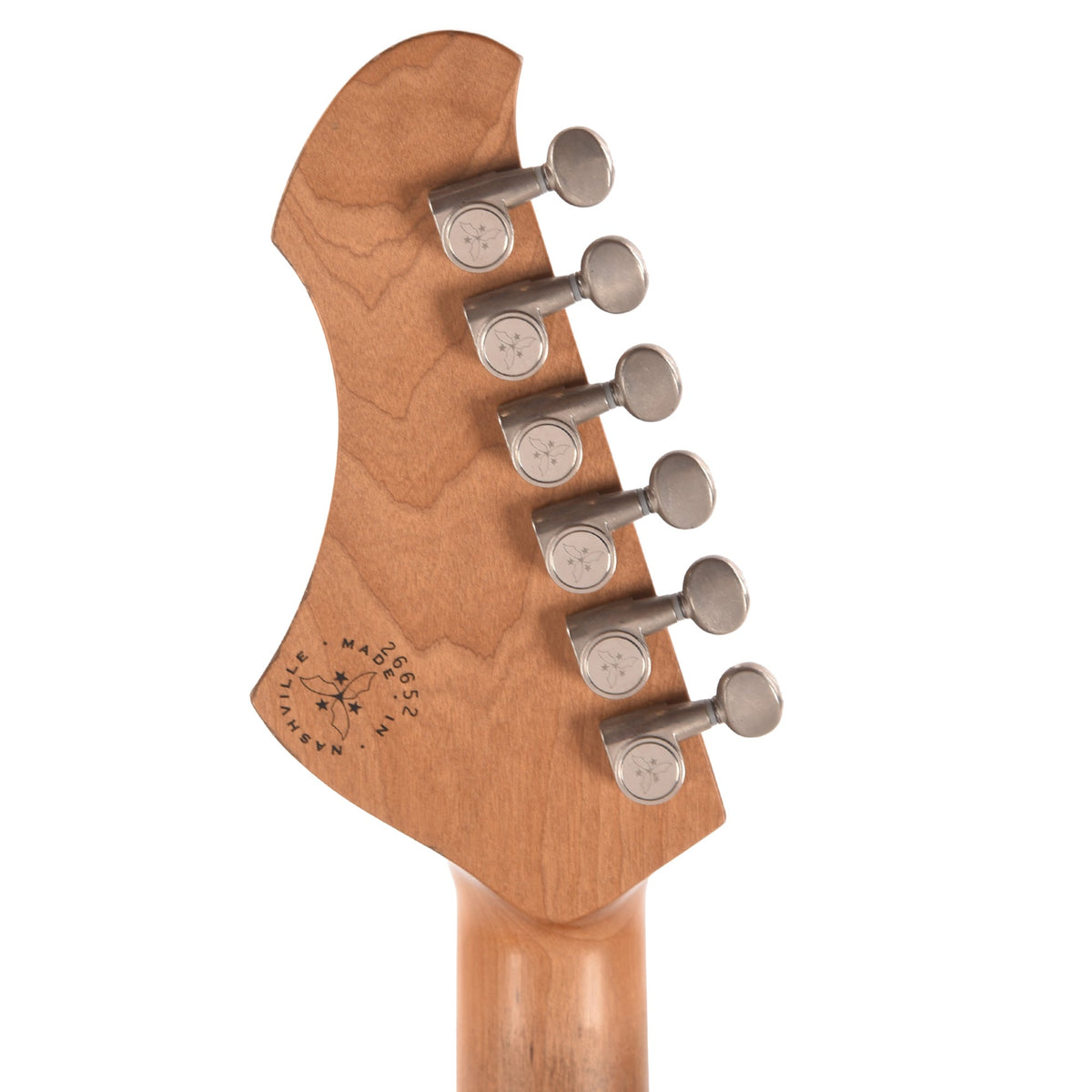 Novo Serus J Amber Burst Light Distress w/ Fralin P-90 Pickups - View 7 | MusicMarket