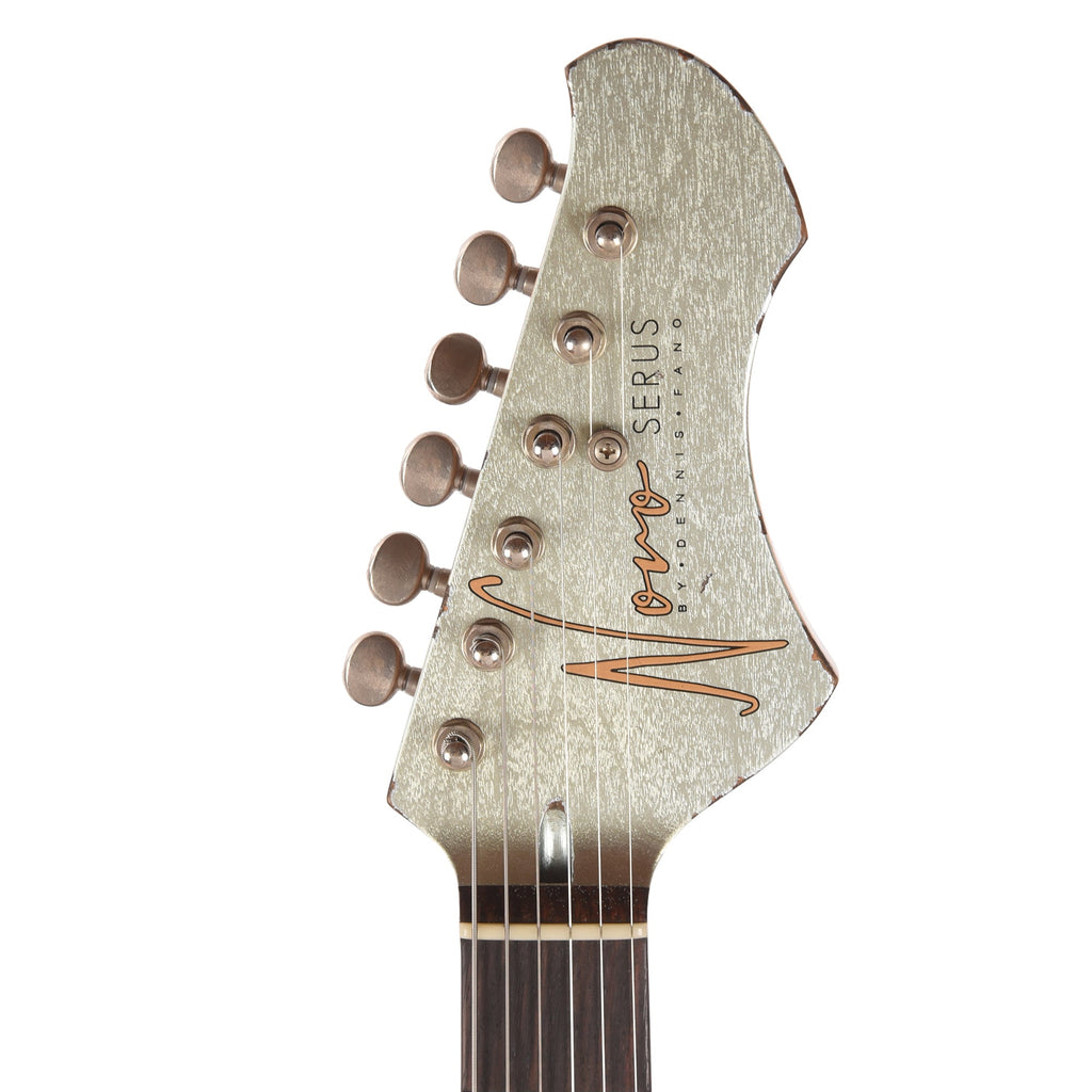 Novo Serus J Ice Blue Metallic Medium Distress w/ Fralin P-90 Pickups - View 6 | MusicMarket
