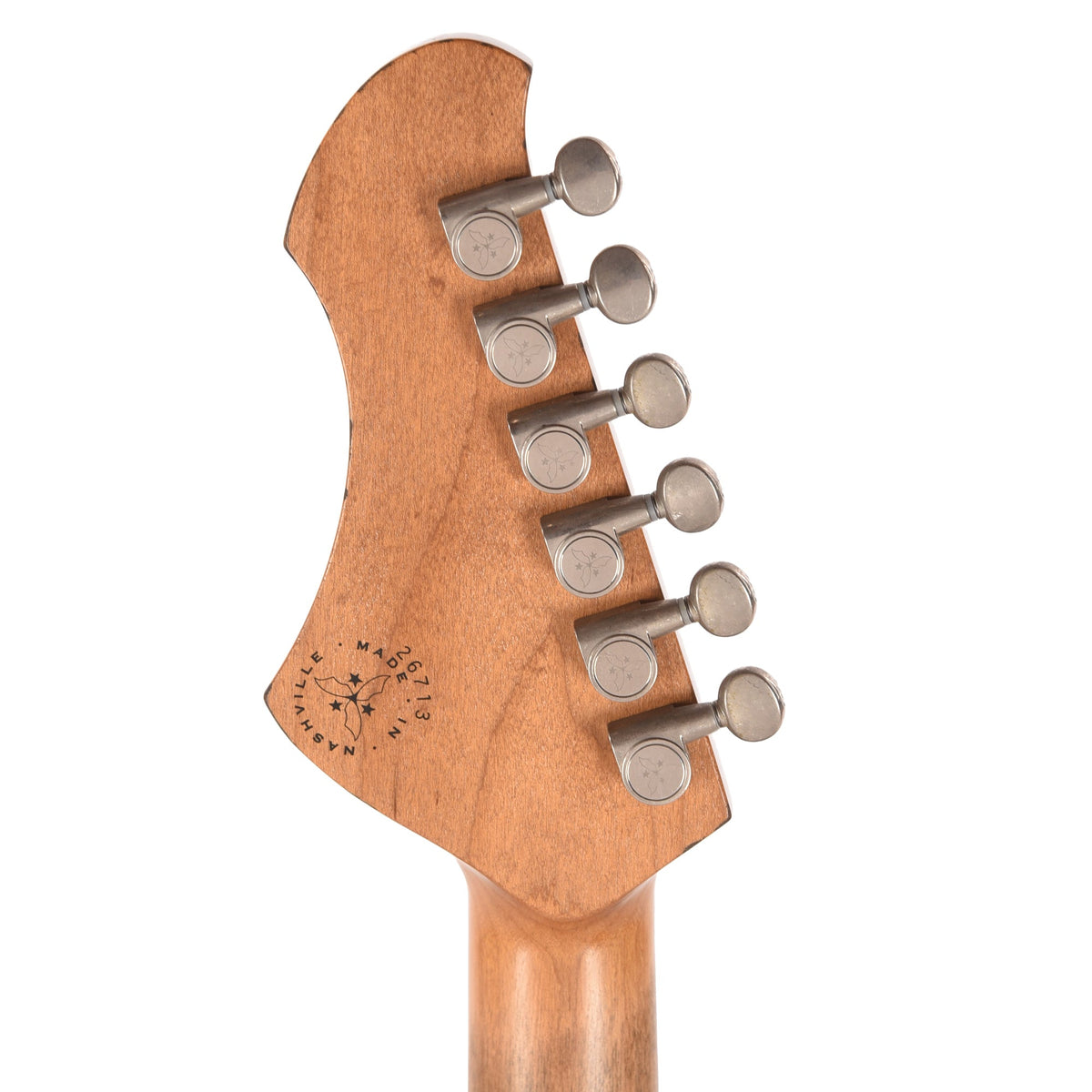 Novo Serus J Ice Blue Metallic Medium Distress w/ Fralin P-90 Pickups - View 7 | MusicMarket