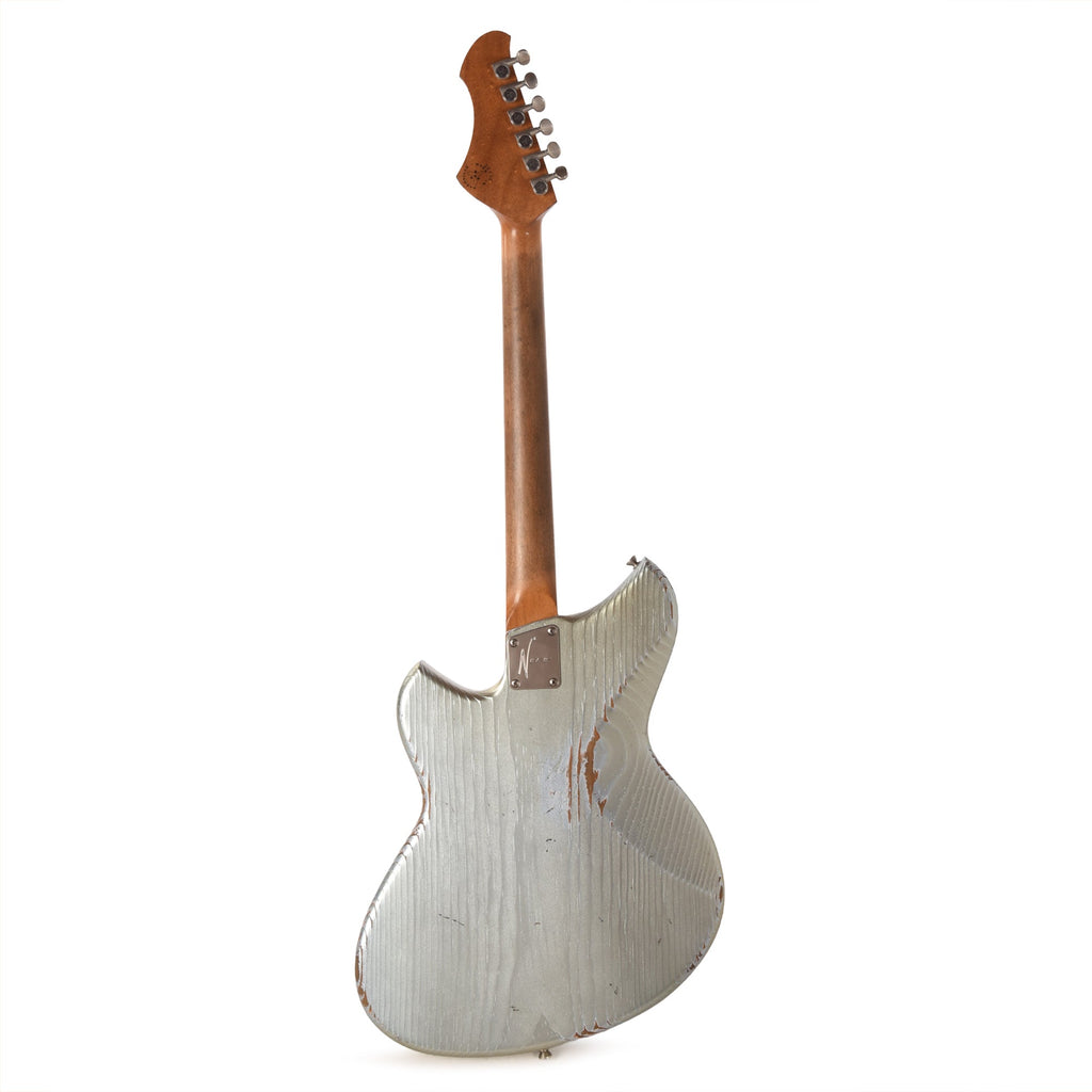 Novo Serus J Ice Blue Metallic Medium Distress w/ Fralin P-90 Pickups - View 5 | MusicMarket