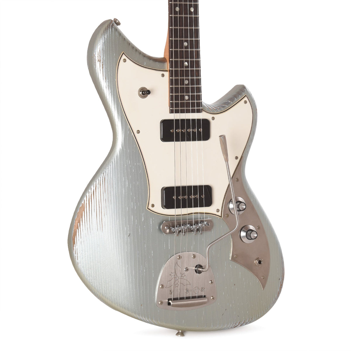 Novo Serus J Ice Blue Metallic Medium Distress w/ Fralin P-90 Pickups - MusicMarket