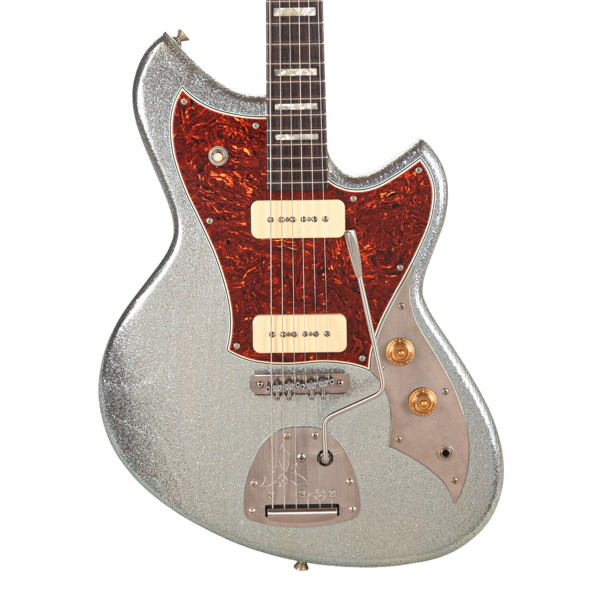 Novo Serus J Ice Blue Metallic Sparkle Extra Light Distress w/ Fralin P-90 Pickups - View 2 | MusicMarket