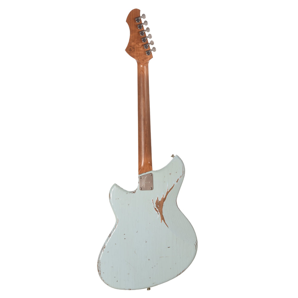 Novo Serus J Sonic Blue Medium Distress w/ Lollar 50's Wind P-90 Pickups - View 5 | MusicMarket
