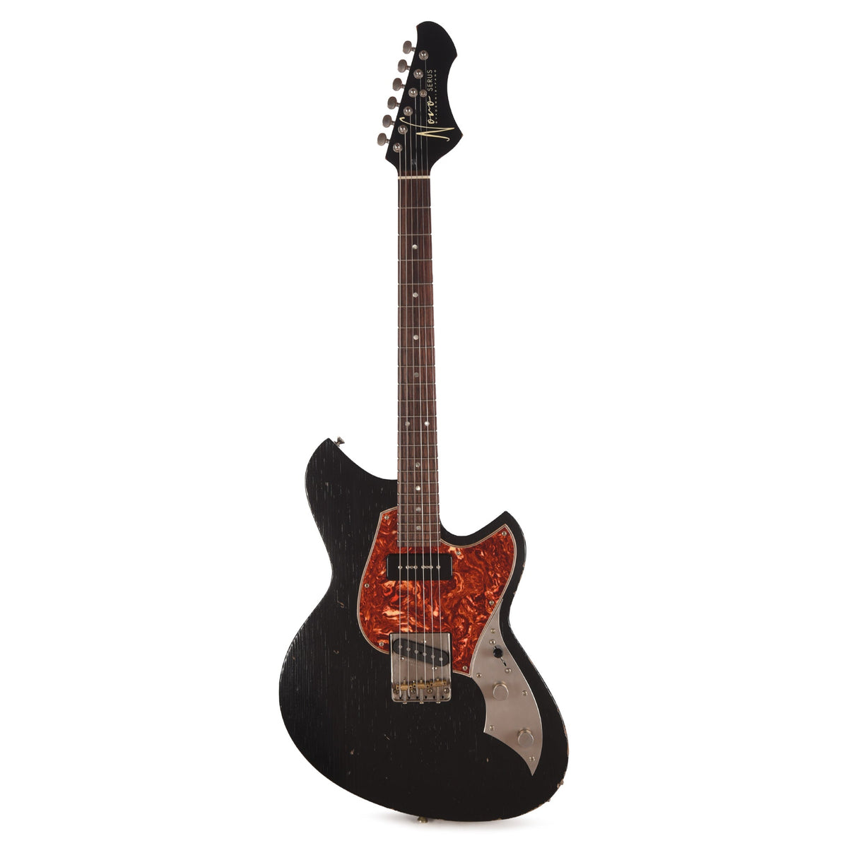 Novo Serus T Nucleus Bull Black Light Distress w/ Fralin High Output Tele & Fralin P-45 Pickups - View 4 | MusicMarket