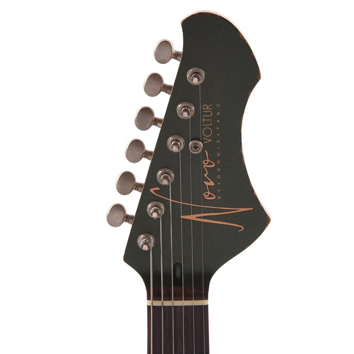 Novo Voltur J Cadillac Green over '64 3-Tone Burst Medium Distress w/ Lollar Gold Foil - View 6 | MusicMarket