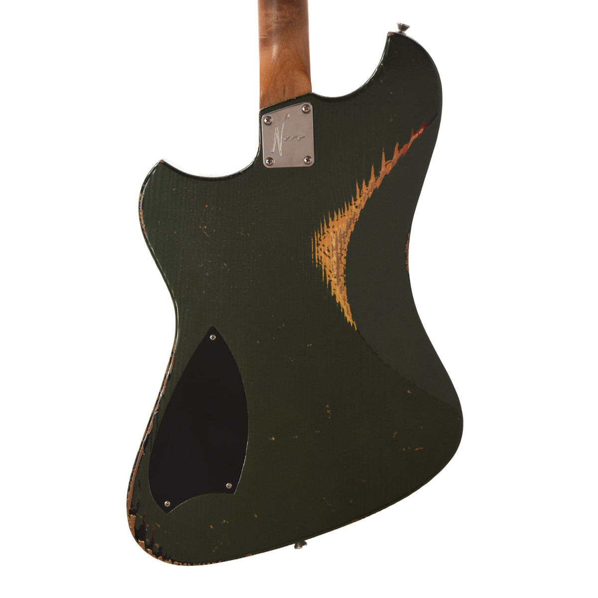 Novo Voltur J Cadillac Green over '64 3-Tone Burst Medium Distress w/ Lollar Gold Foil - View 3 | MusicMarket