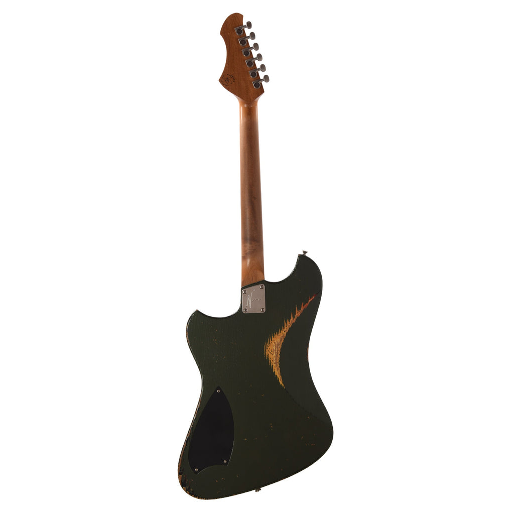 Novo Voltur J Cadillac Green over '64 3-Tone Burst Medium Distress w/ Lollar Gold Foil - View 5 | MusicMarket