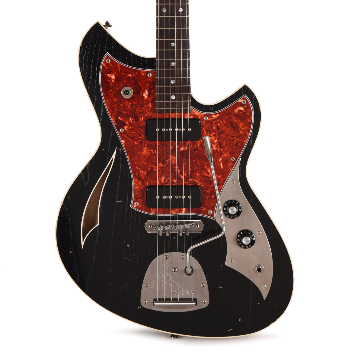 Novo Miris J Bull Black Light Distress w/Fralin P-90 Pickups - View 2 | MusicMarket