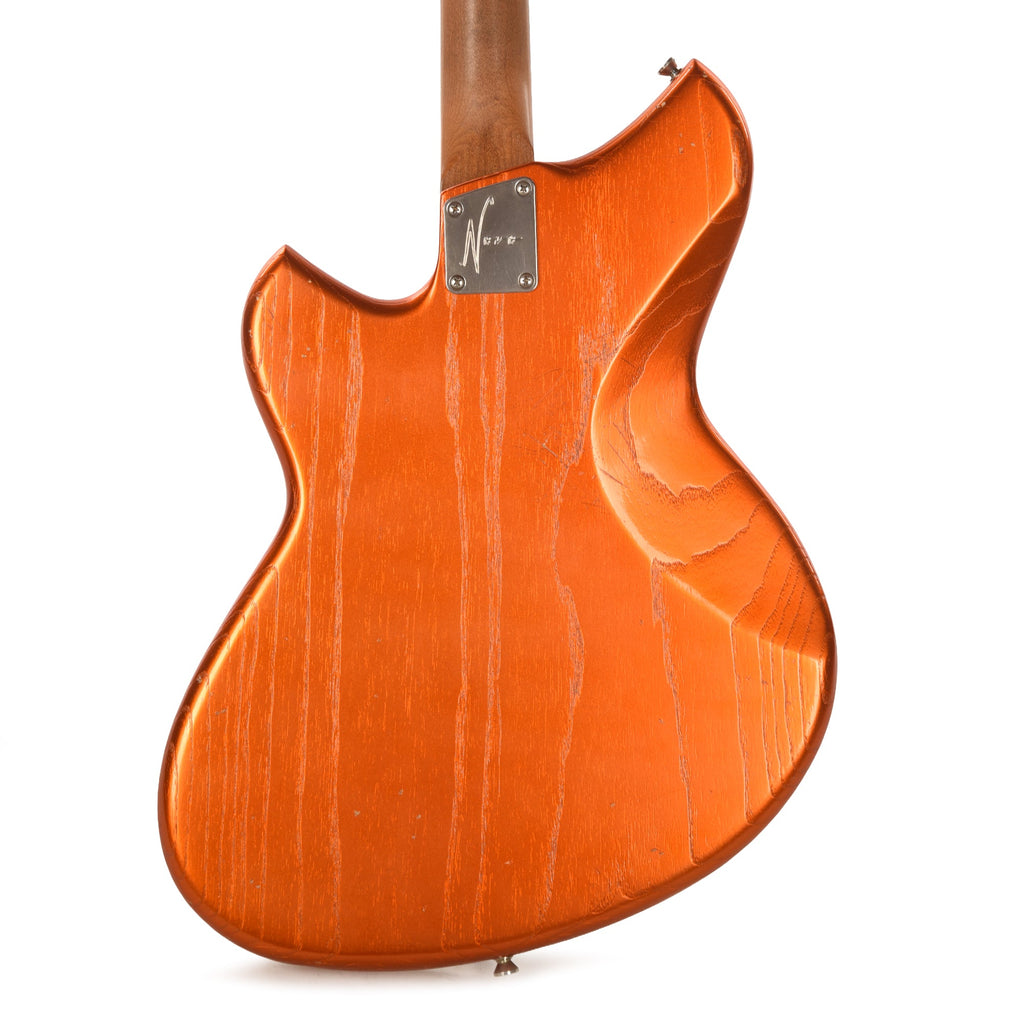 Novo Miris J Candy Apple Orange Light Distress w/Fralin P90s - View 3 | MusicMarket