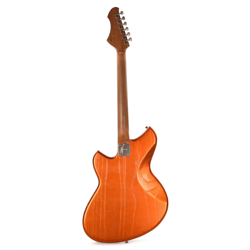 Novo Miris J Candy Apple Orange Light Distress w/Fralin P90s - View 5 | MusicMarket