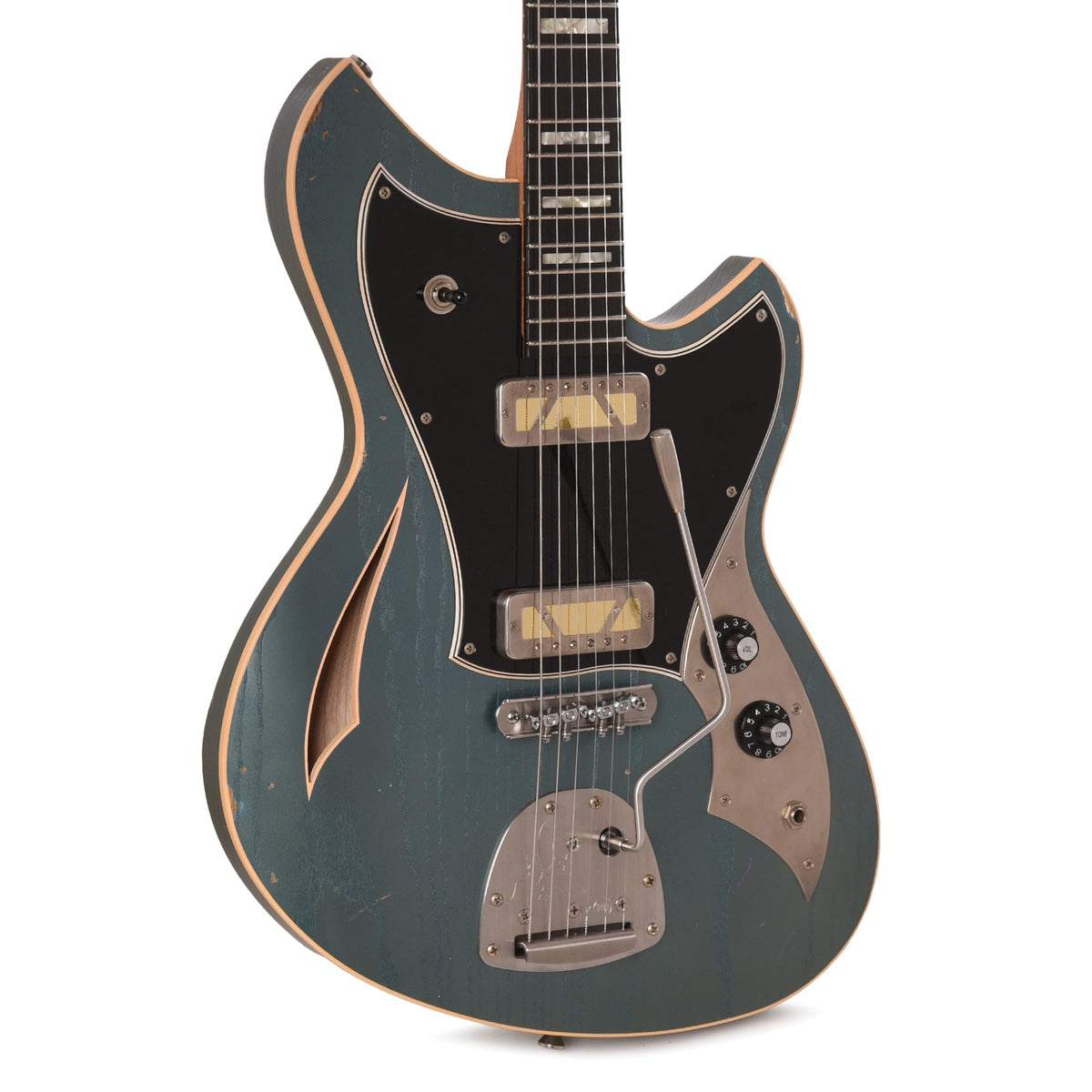 Novo Miris J Custom Aged Pelham Blue Light Distress w/Lollar Gold Foils - MusicMarket