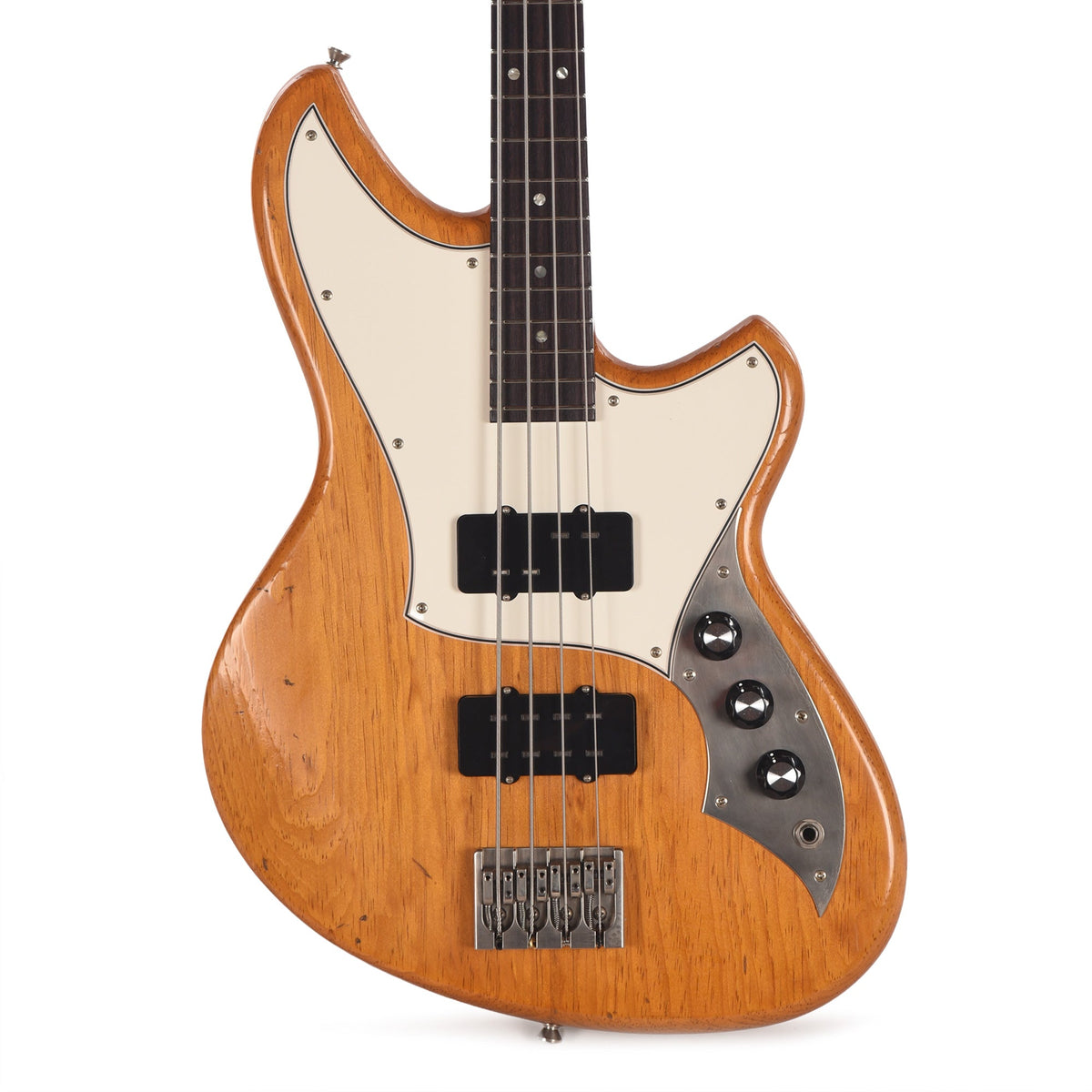 Novo Custom Ivorus Bass Amber Light Distress Amber w/Lollar Jazzmaster Bass - View 2 | MusicMarket