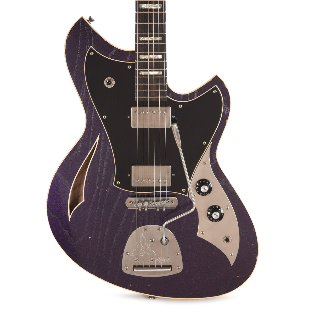 Novo Custom Miris J Purple Stranger Light Distress w/Fralin Pure PAFs - View 2 | MusicMarket