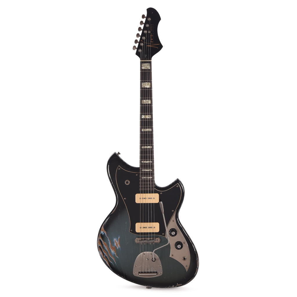Novo Custom Serus J Medium Distress Pelham Burst w/Fralin P90 Pickups - View 4 | MusicMarket