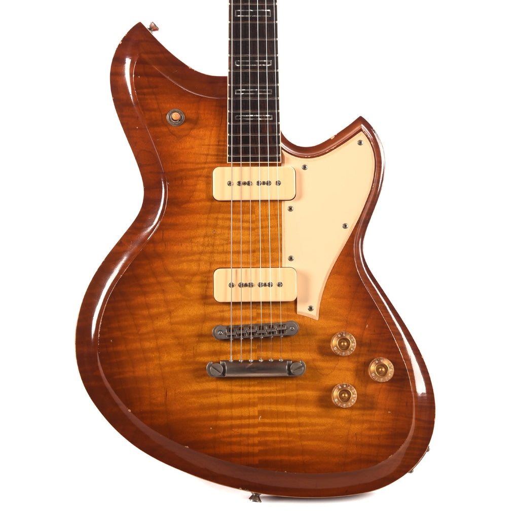 Novo Dealer Limited Chambered Serus P2 Faded Tea Burst w/Faded Cherry Back Light Distress - View 2 | MusicMarket