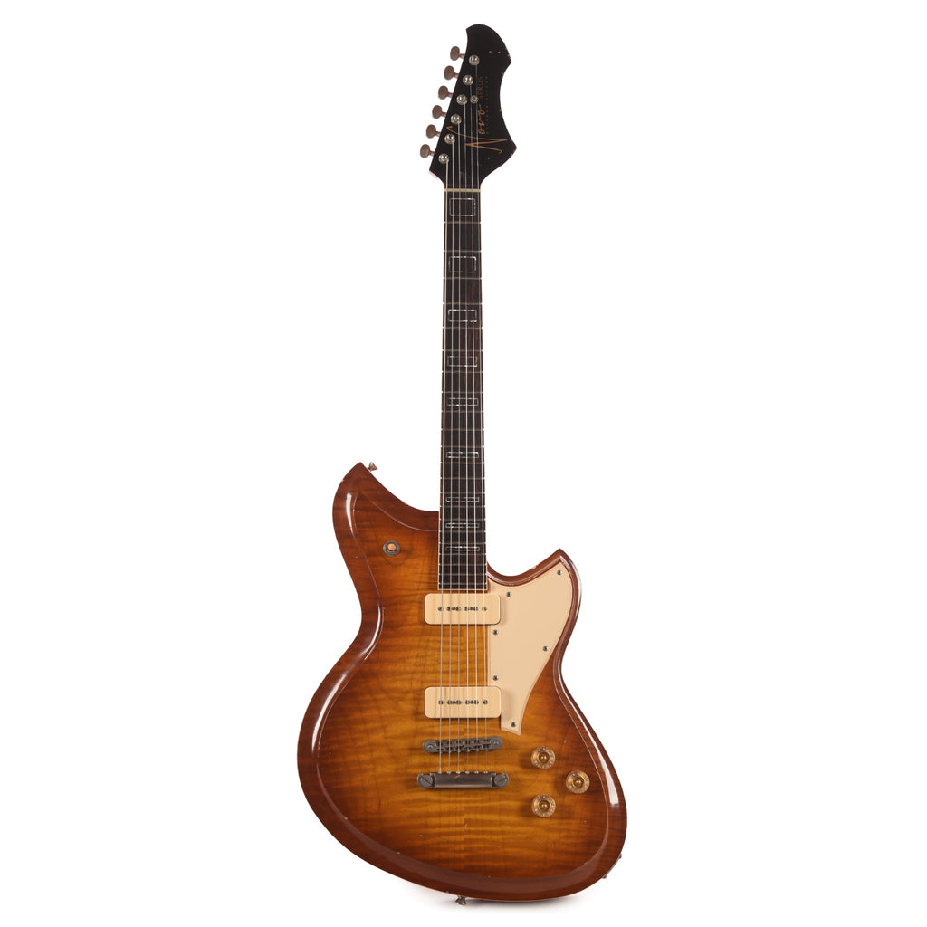 Novo Dealer Limited Chambered Serus P2 Faded Tea Burst w/Faded Cherry Back Light Distress - View 4 | MusicMarket