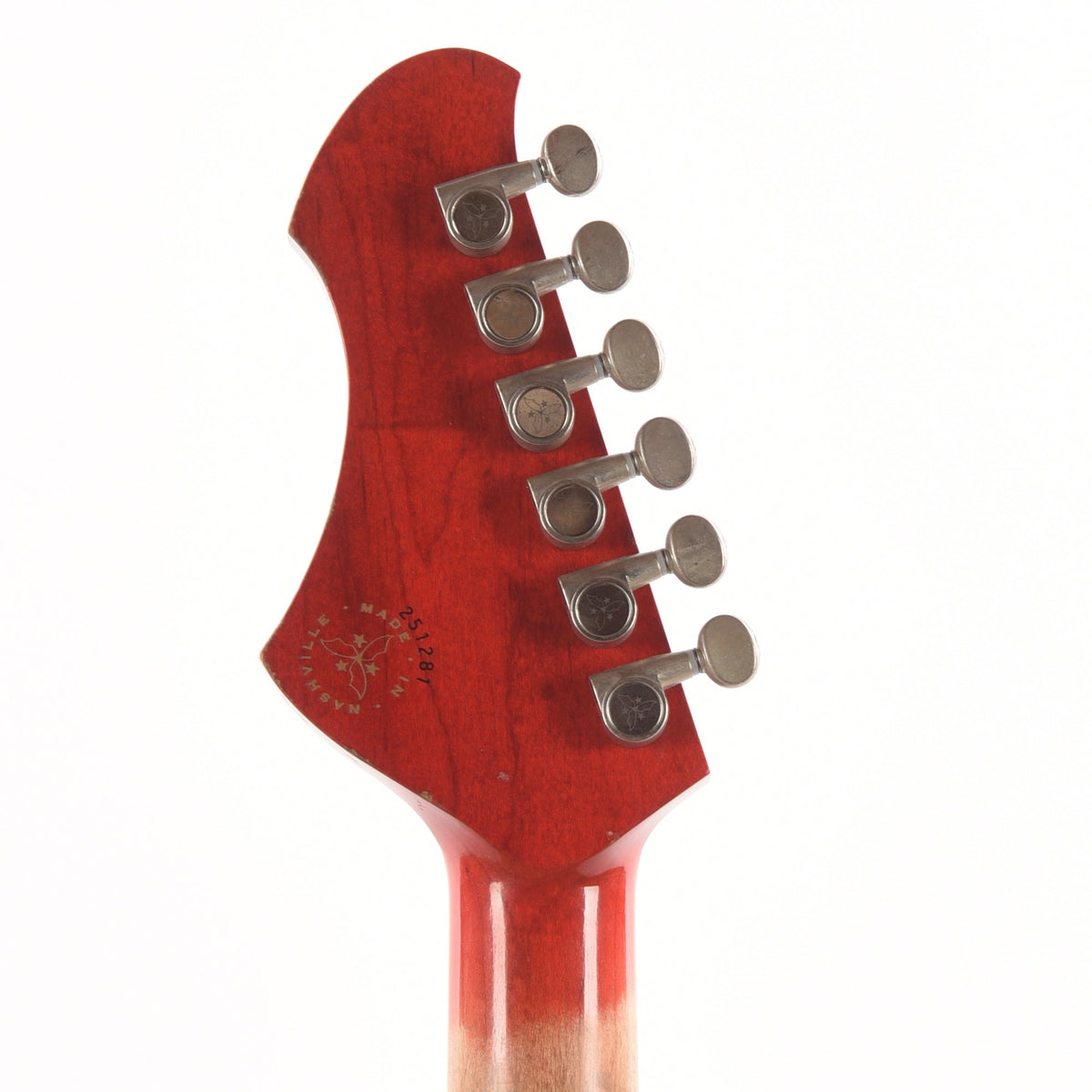 Novo Dealer Limited Chambered Serus P2 Faded Tea Burst w/Faded Cherry Back Light Distress - View 7 | MusicMarket