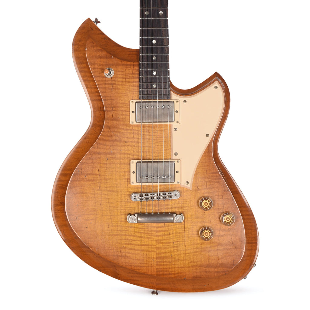 Novo Dealer Limited Serus Chambered H2 Faded Tea Burst Light Distress w/Lollar Low-Wind Imperials - View 2 | MusicMarket