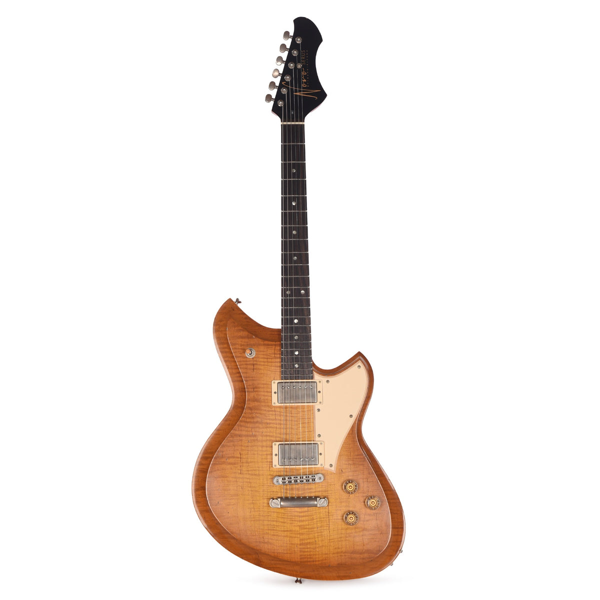 Novo Dealer Limited Serus Chambered H2 Faded Tea Burst Light Distress w/Lollar Low-Wind Imperials - View 4 | MusicMarket