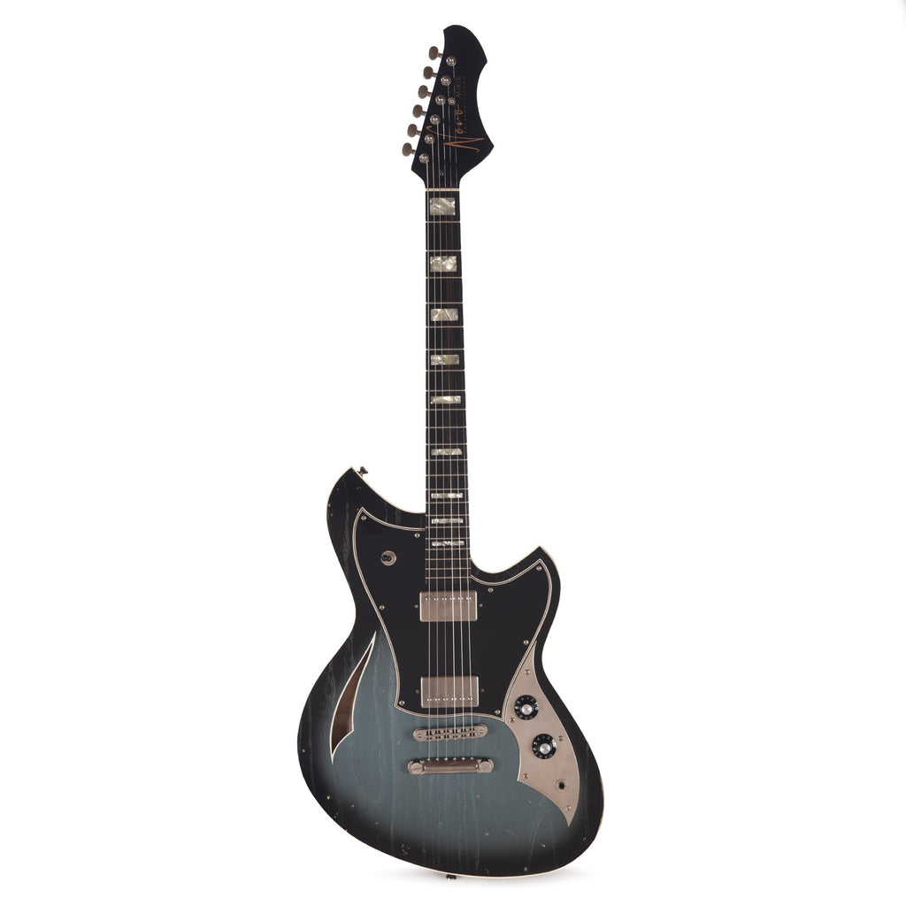 Novo Miris H2 Light Distress Pelham Burst w/Fralin Pure PAFs & Matching Headstock - View 4 | MusicMarket