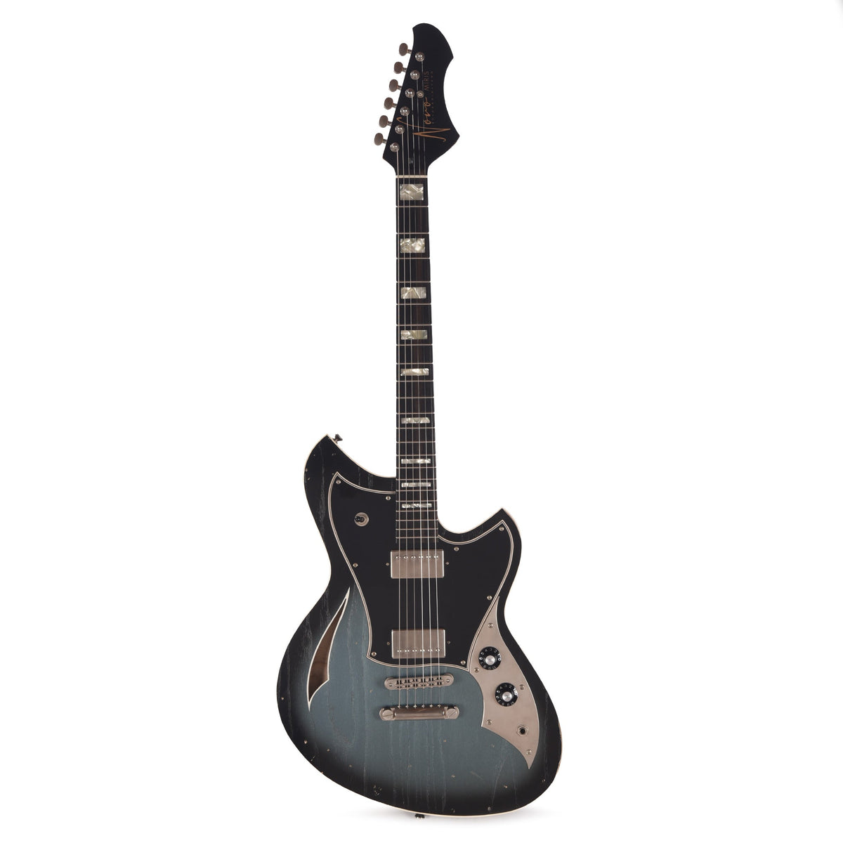 Novo Miris H2 Light Distress Pelham Burst w/Fralin Pure PAFs & Matching Headstock - View 4 | MusicMarket
