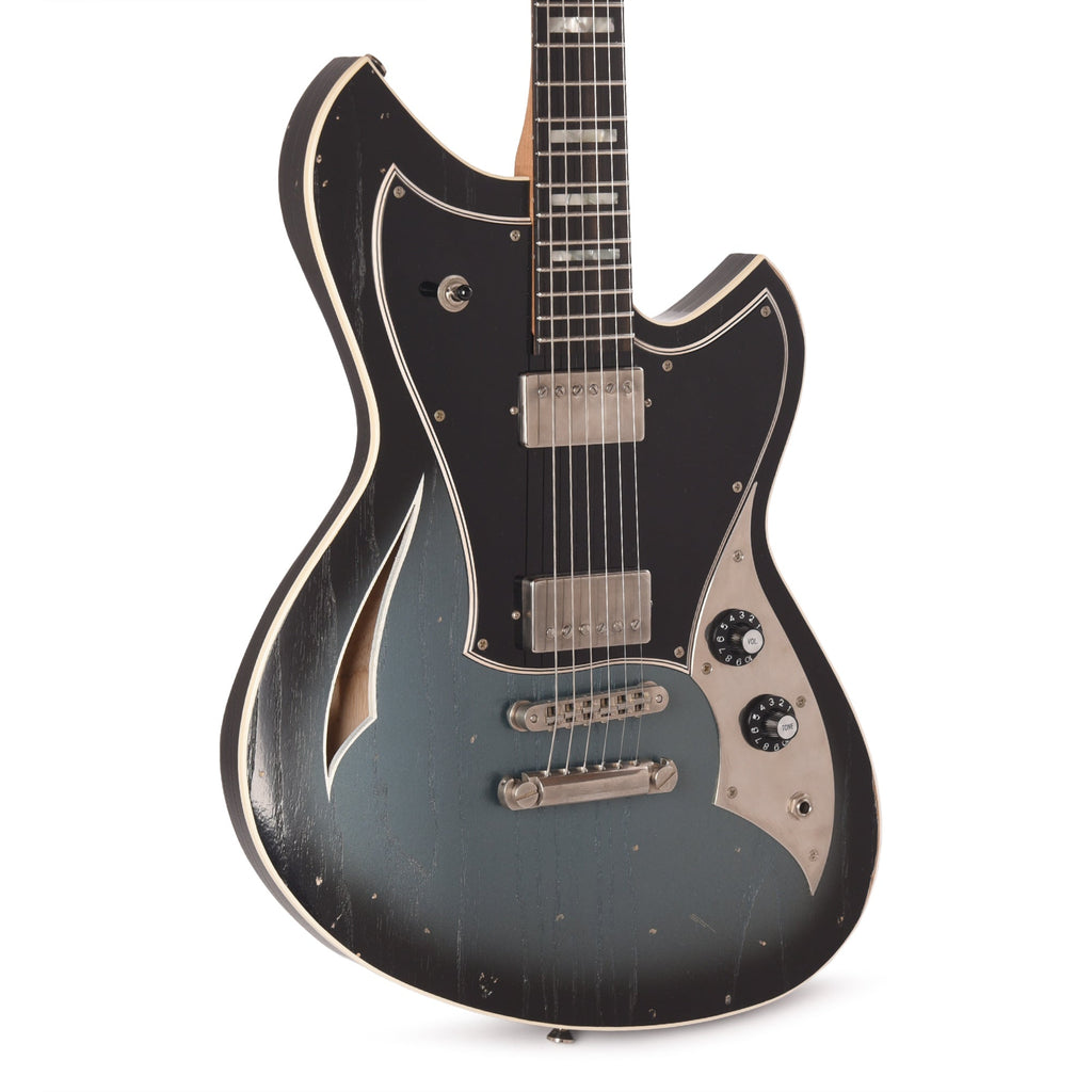 Novo Miris H2 Light Distress Pelham Burst w/Fralin Pure PAFs & Matching Headstock - MusicMarket