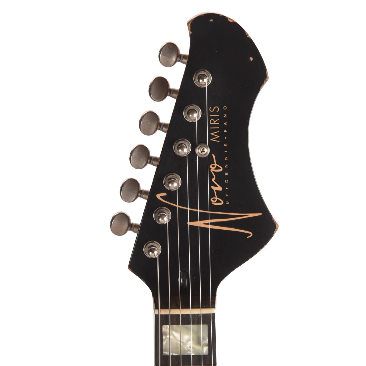 Novo Miris J Light Distress Bull Black w/Fralin P-90s - View 6 | MusicMarket