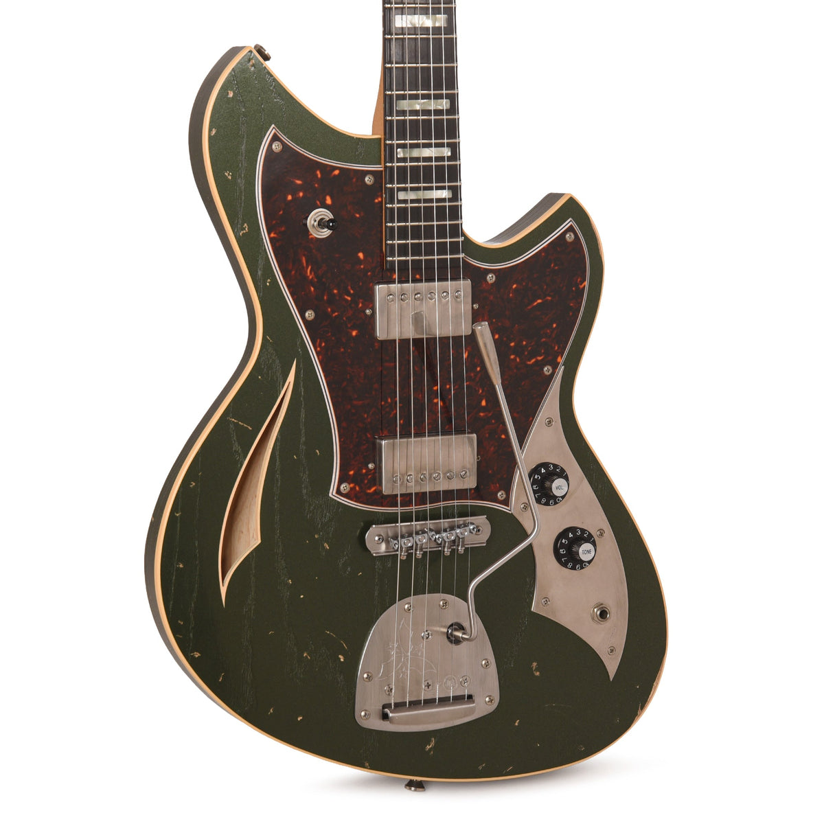Novo Miris JHH Light Distress Cadillac Green w/Fralin Pure PAF Humbuckers - MusicMarket