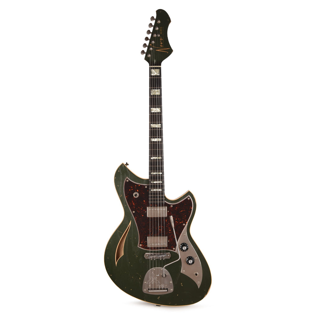 Novo Miris JHH Light Distress Cadillac Green w/Fralin Pure PAF Humbuckers - View 4 | MusicMarket