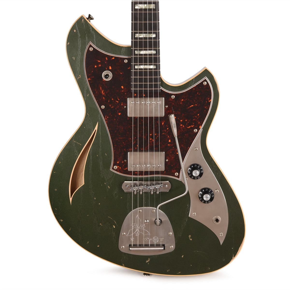 Novo Miris JHH Light Distress Cadillac Green w/Fralin Pure PAF Humbuckers - View 2 | MusicMarket
