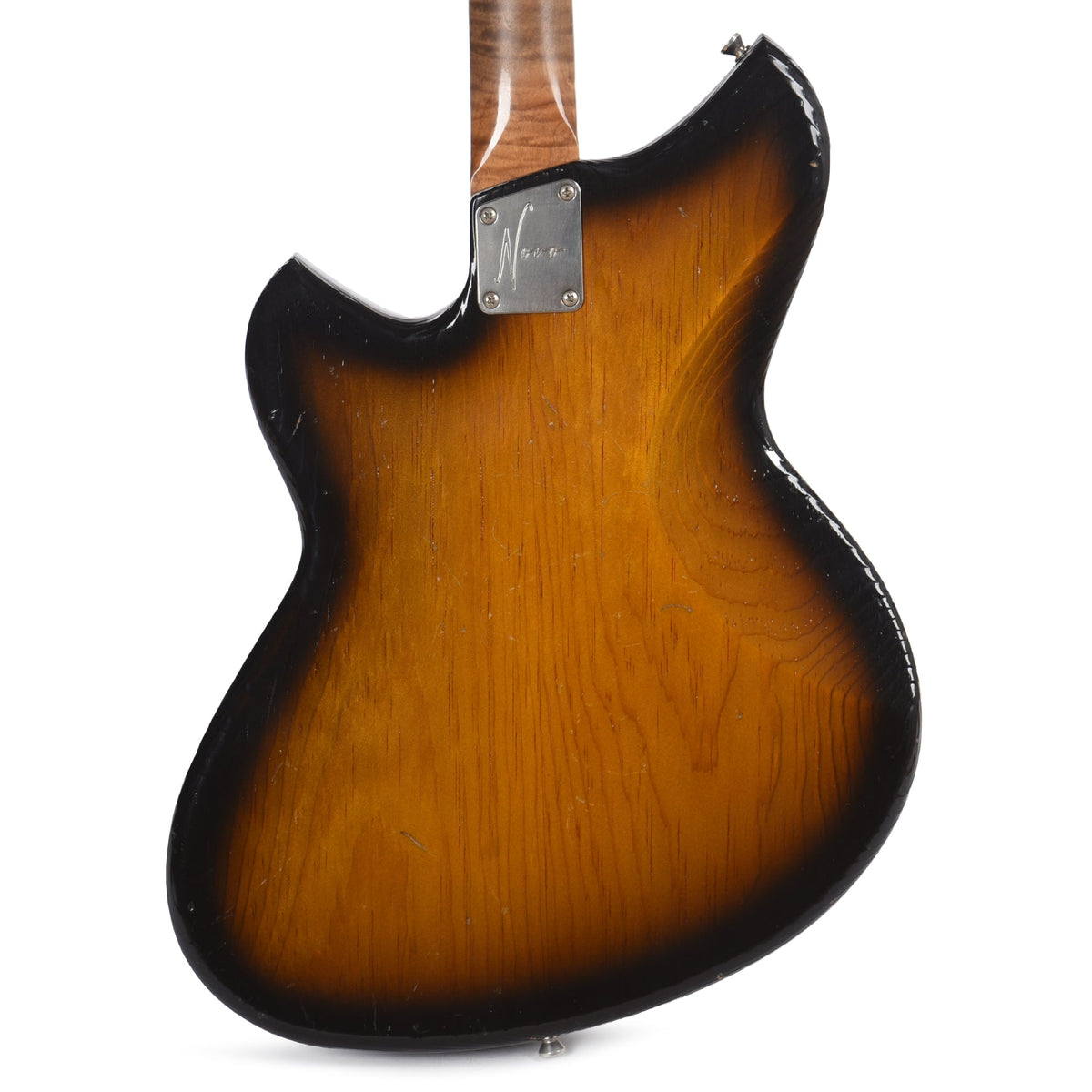 Novo Serus J 2-Tone Burst Light Distress w/Black Block Inlays & Fralin P-90 Pickups - View 3 | MusicMarket