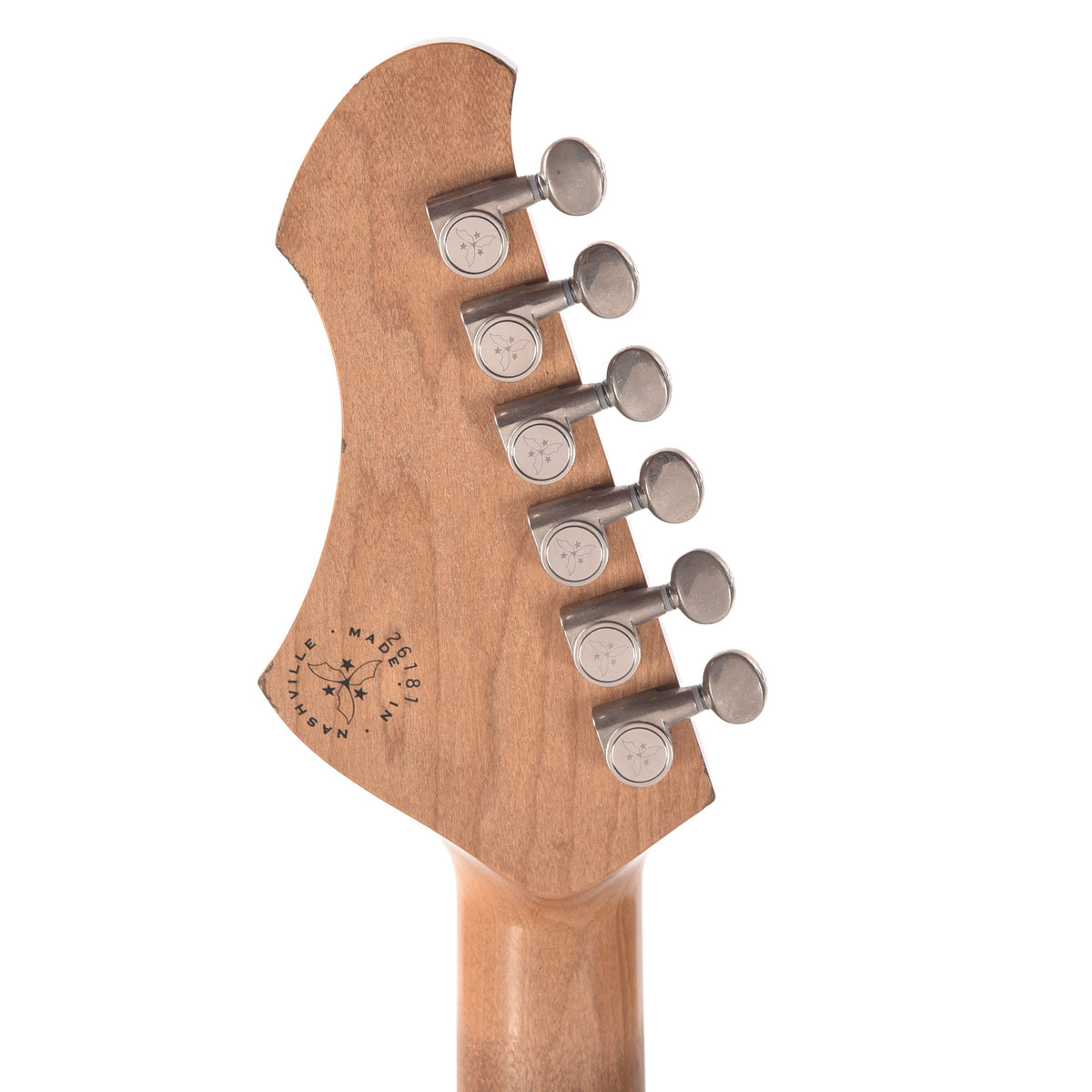 Novo Serus J Baritone Wrapped In Grey Light Distress w/Lollar Mini-Broilers - View 7 | MusicMarket
