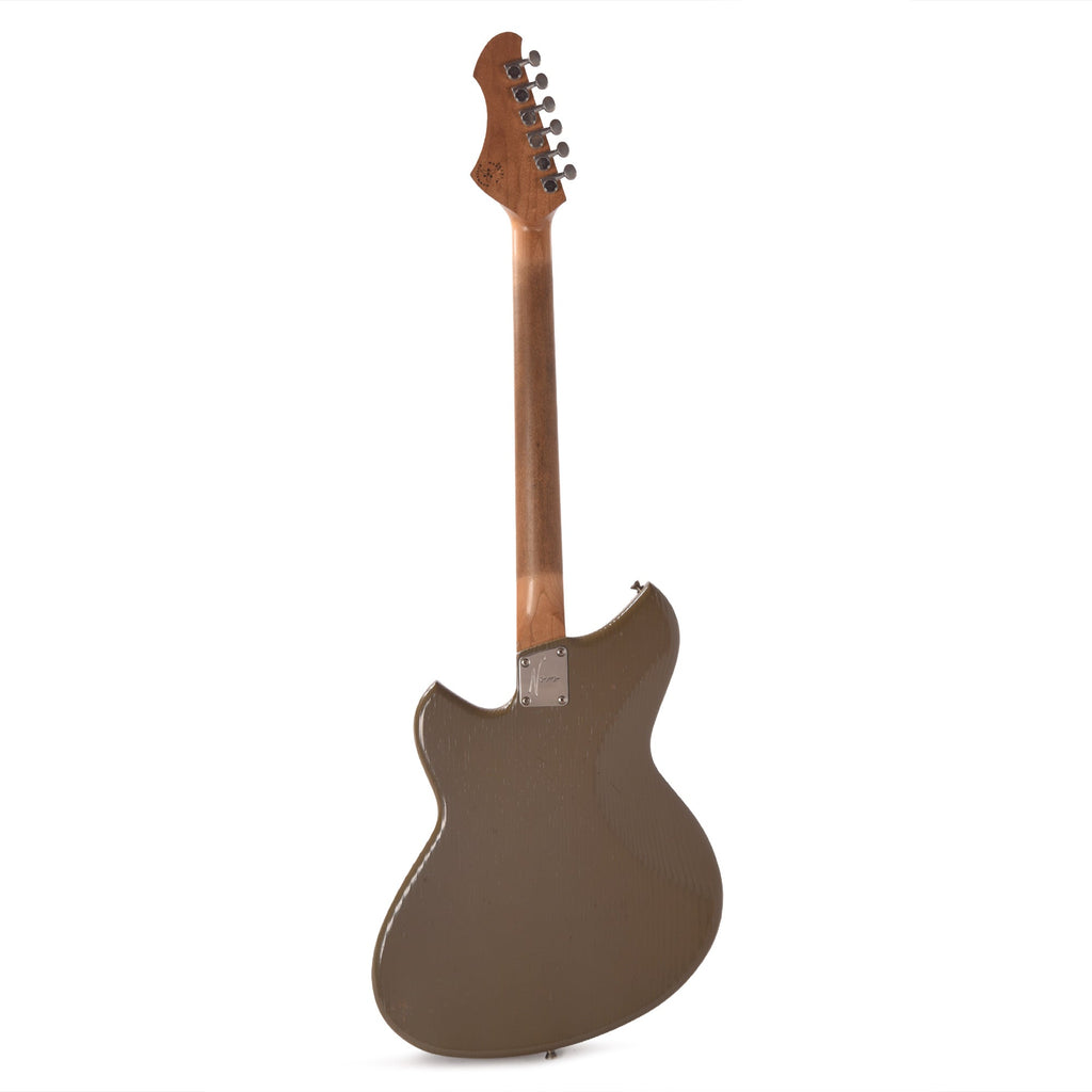 Novo Serus J Baritone Wrapped In Grey Light Distress w/Lollar Mini-Broilers - View 5 | MusicMarket