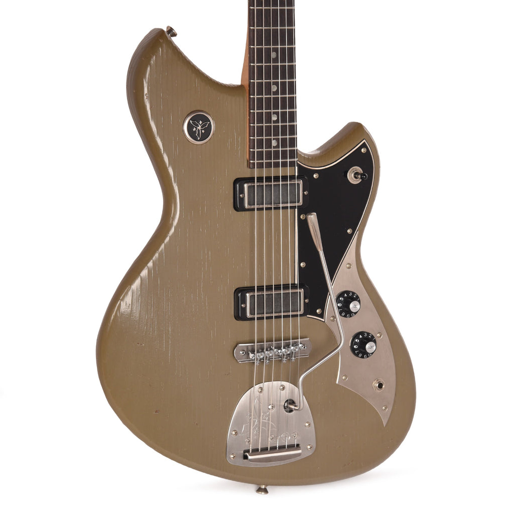 Novo Serus J Baritone Wrapped In Grey Light Distress w/Lollar Mini-Broilers - MusicMarket