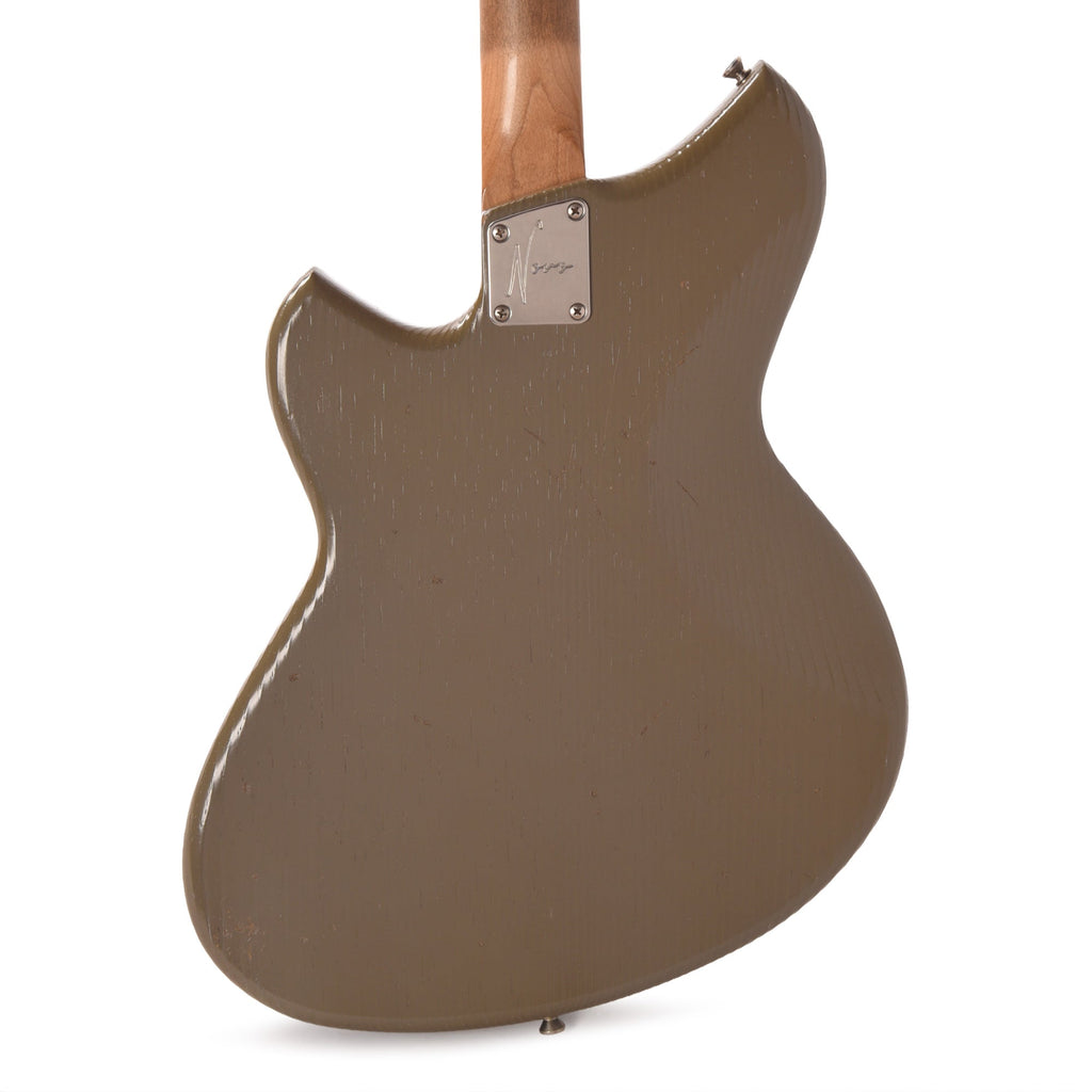 Novo Serus J Baritone Wrapped In Grey Light Distress w/Lollar Mini-Broilers - View 3 | MusicMarket