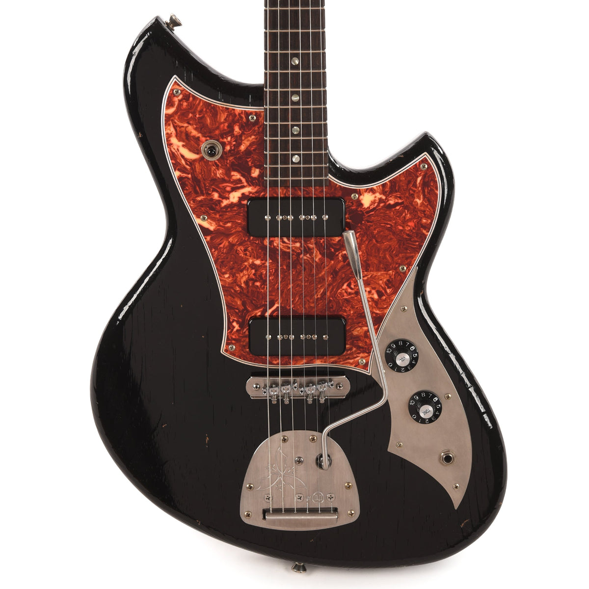 Novo Serus J Bull Black Light Distress w/Fralin P-90 Pickups - View 2 | MusicMarket
