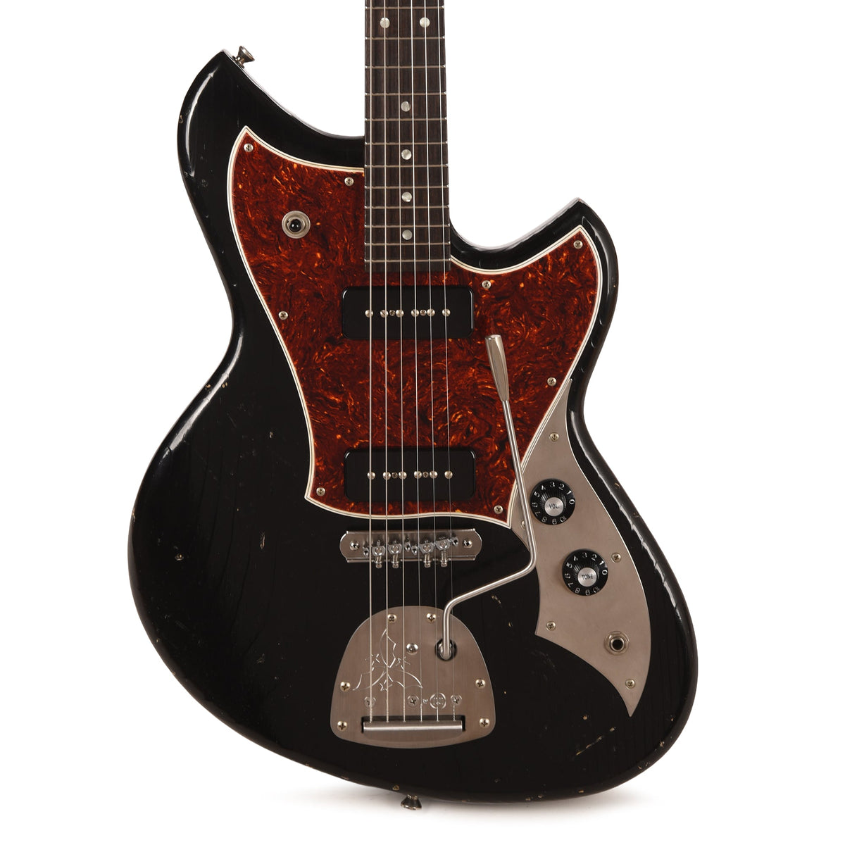 Novo Serus J Bull Black Light Distress w/Fralin P-90 Pickups - View 2 | MusicMarket
