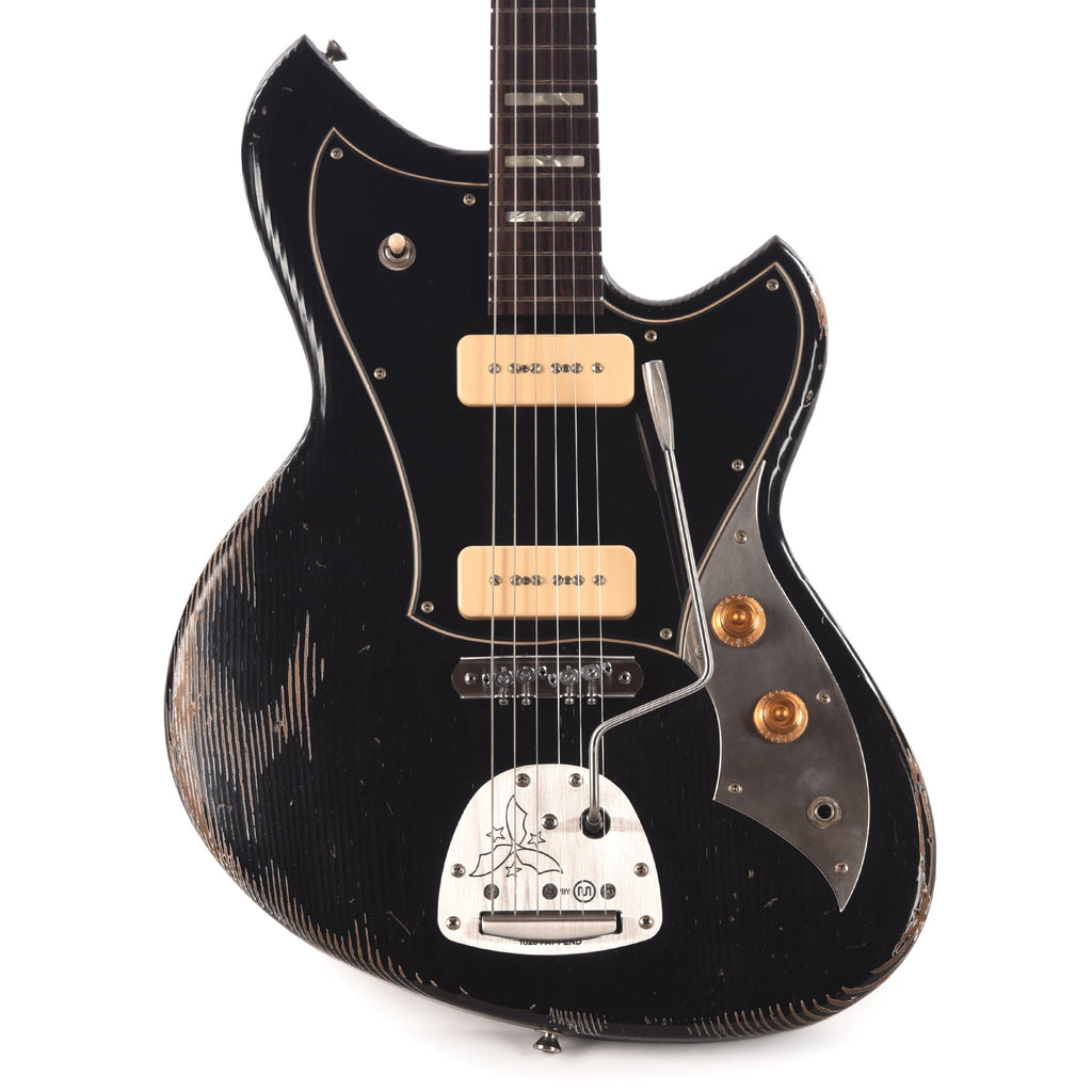 Novo Serus J Bull Black Medium Distress w/ Fralin P-90 Pickups - View 2 | MusicMarket