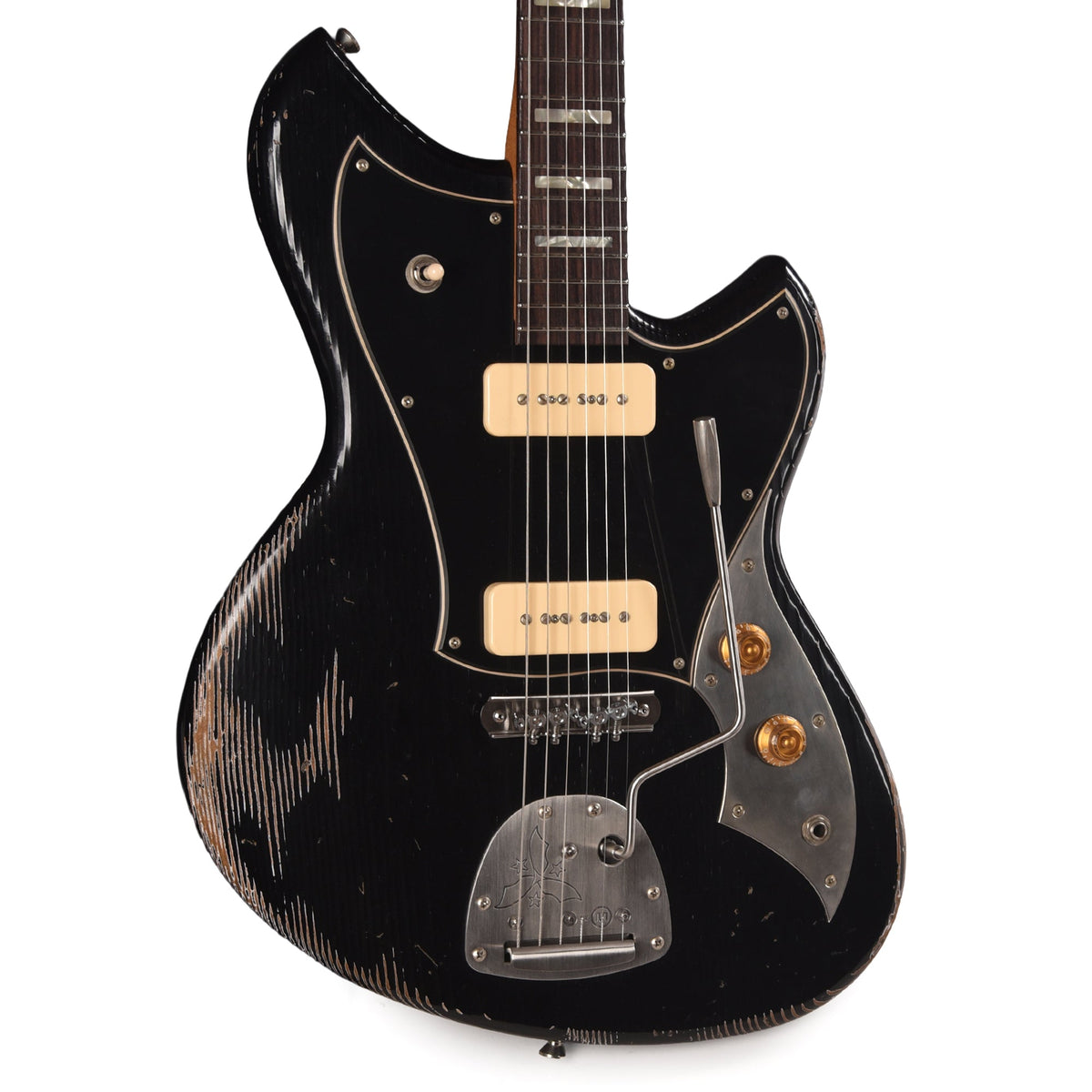 Novo Serus J Bull Black Medium Distress w/ Fralin P-90 Pickups - MusicMarket