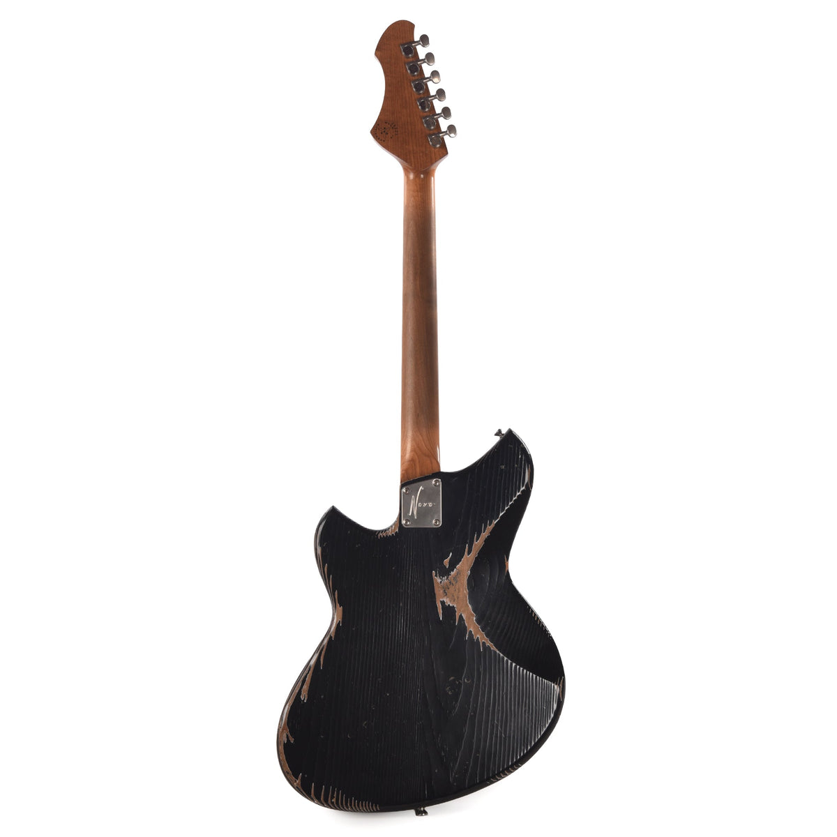 Novo Serus J Bull Black Medium Distress w/ Fralin P-90 Pickups - View 5 | MusicMarket