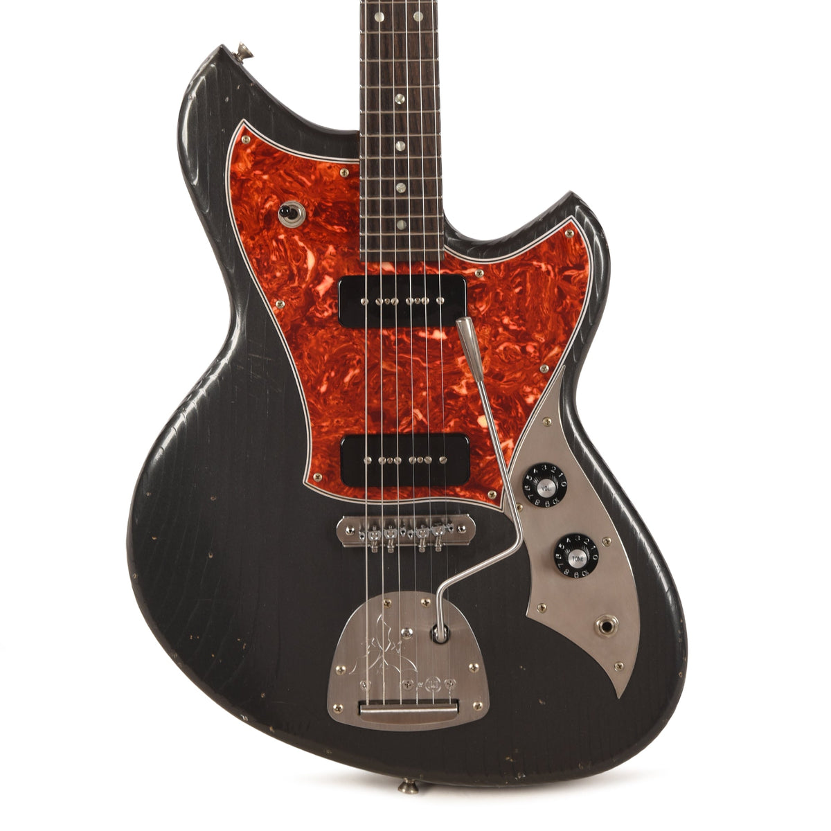 Novo Serus J Charcoal Frost Light Distress w/Fralin P-90 Pickups - View 2 | MusicMarket