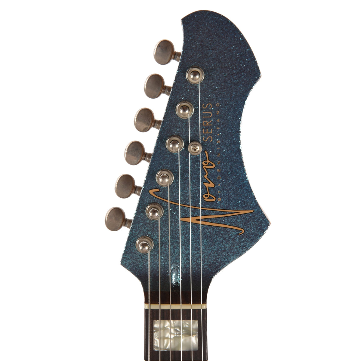 Novo Serus J Custom Lake Placid Blue Sparkle Extra Light Distress w/Lollar Gold Foils - View 6 | MusicMarket