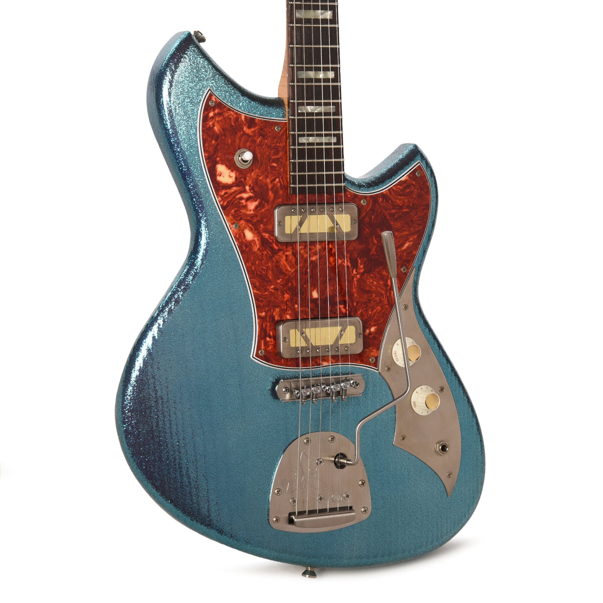 Novo Serus J Custom Lake Placid Blue Sparkle Extra Light Distress w/Lollar Gold Foils - MusicMarket