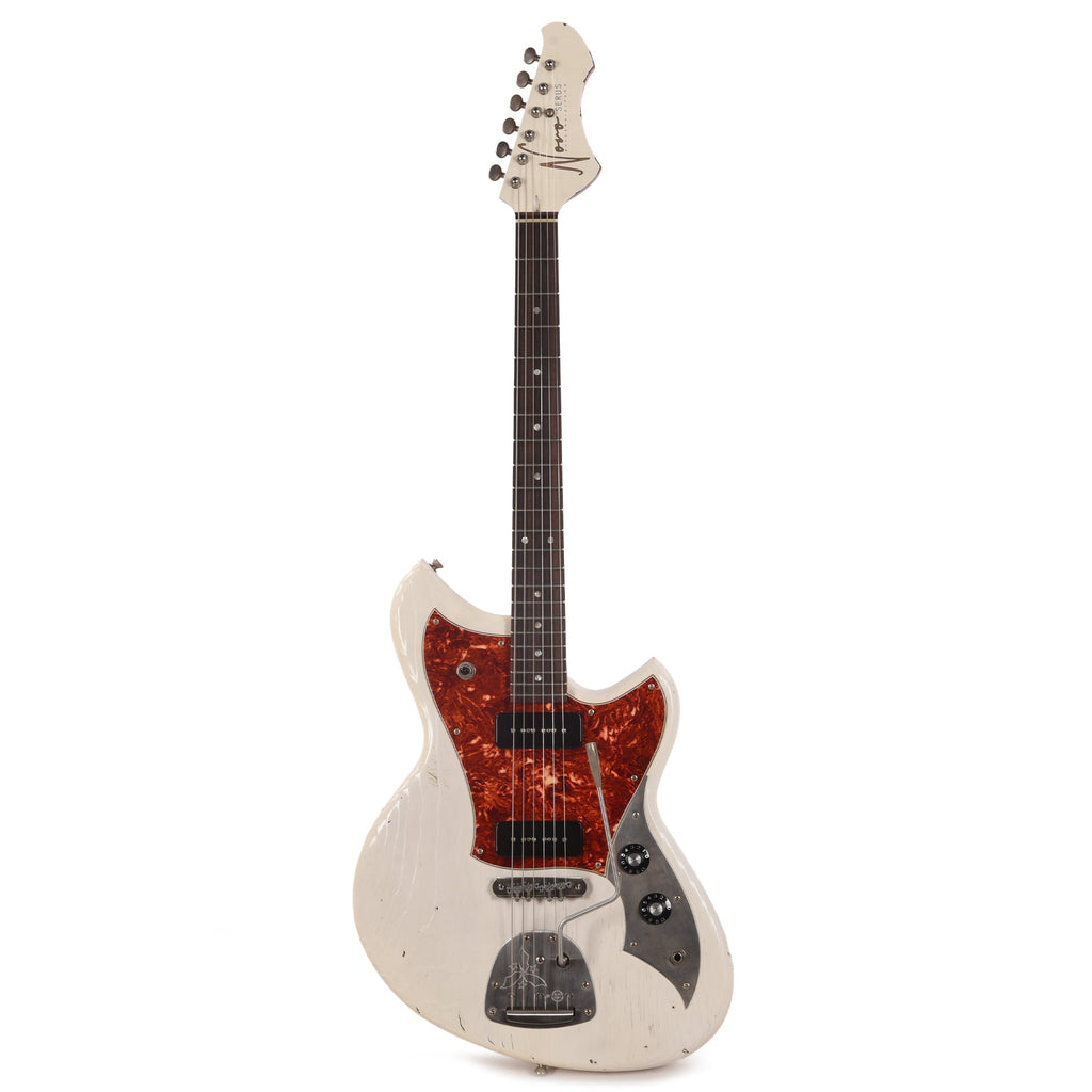 Novo Serus J Olympic White Light Distress w/Fralin P-90 Pickups - View 4 | MusicMarket
