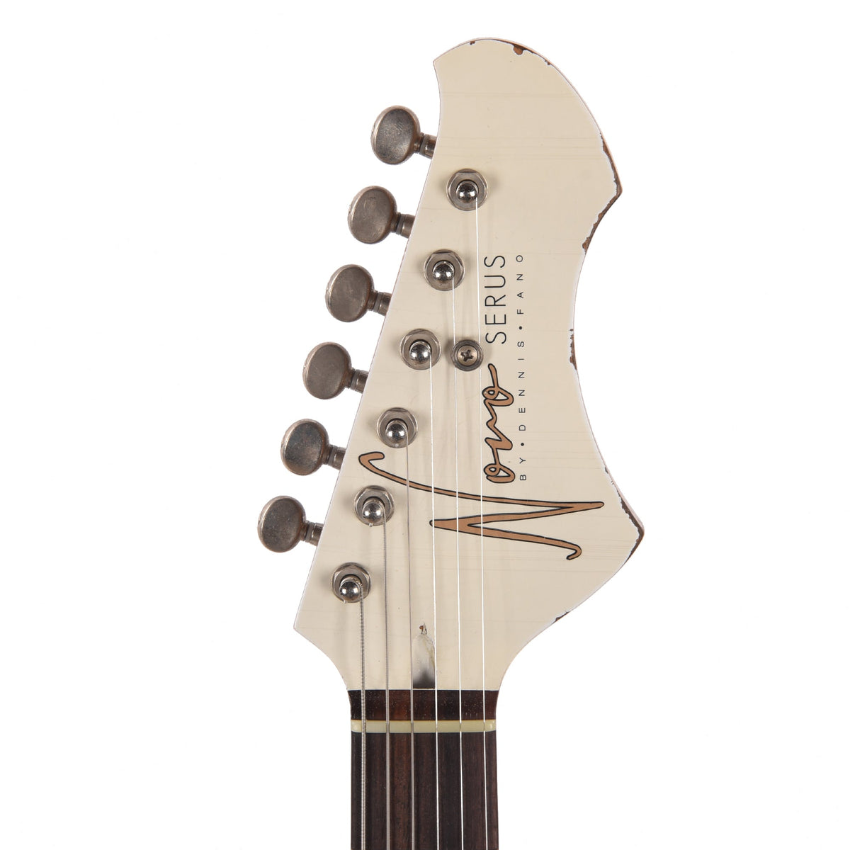 Novo Serus J Olympic White Light Distress w/Fralin P-90 Pickups - View 6 | MusicMarket