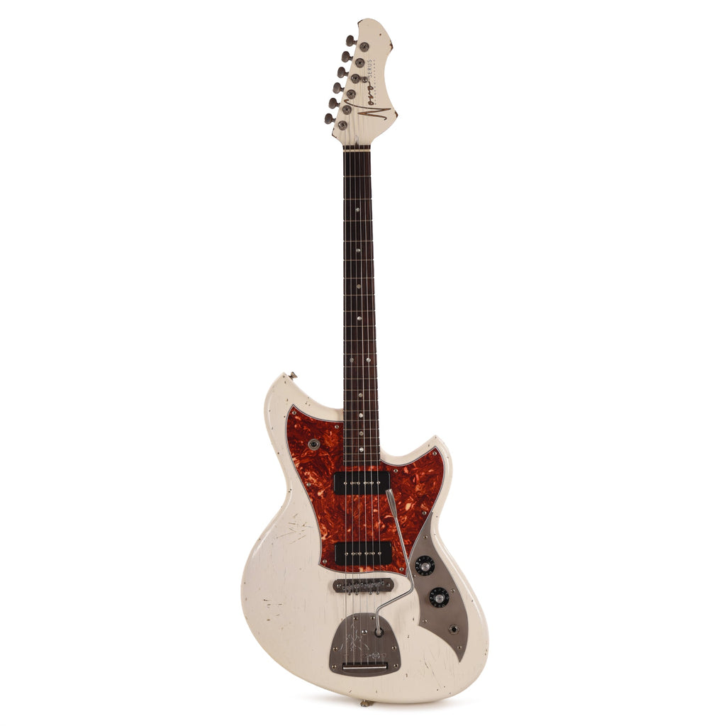 Novo Serus J Olympic White Light Distress w/Fralin P-90 Pickups - View 4 | MusicMarket
