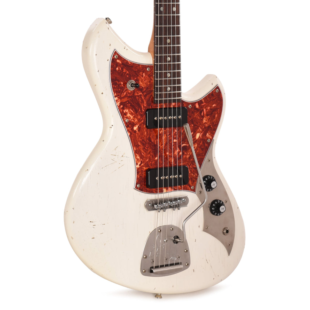 Novo Serus J Olympic White Light Distress w/Fralin P-90 Pickups - MusicMarket
