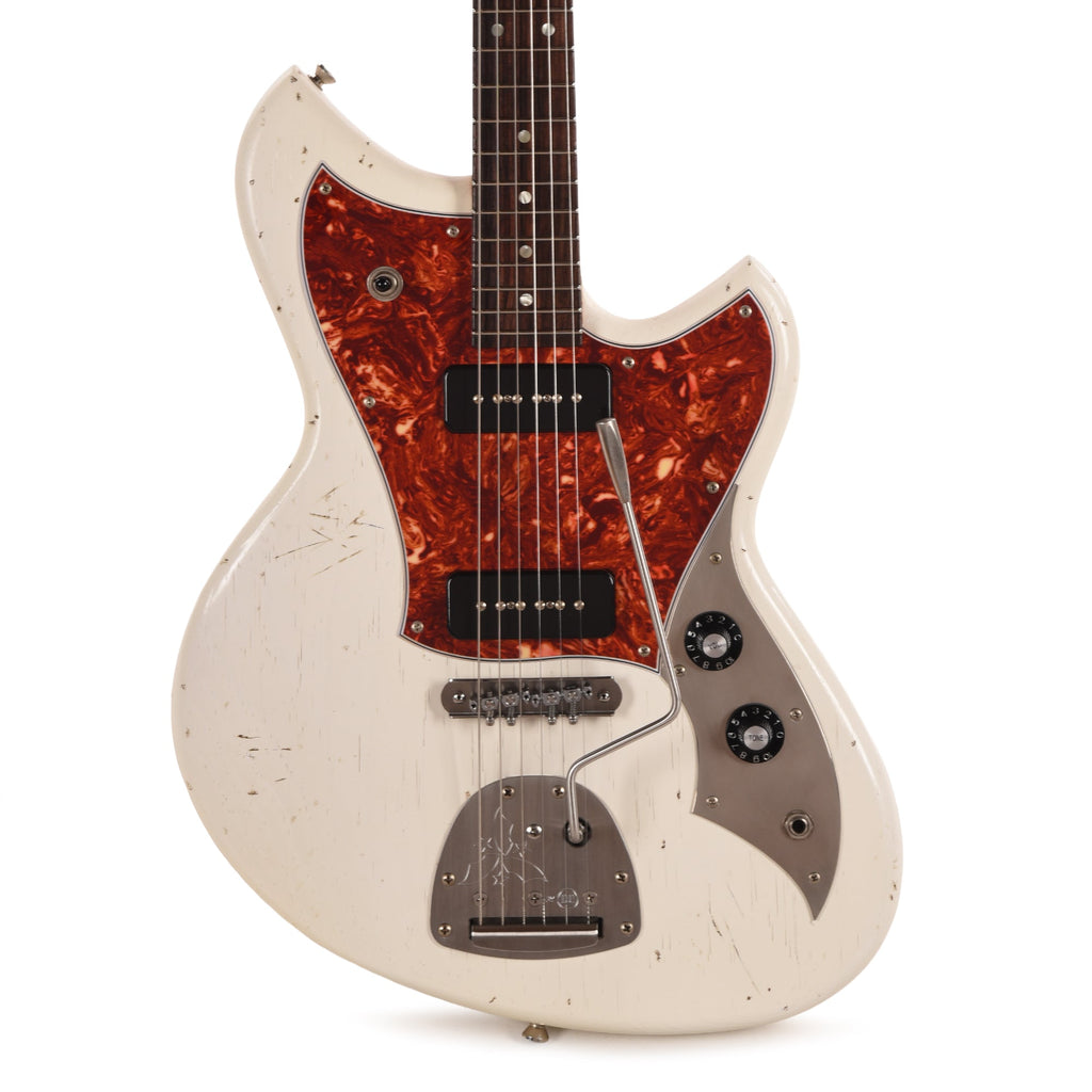 Novo Serus J Olympic White Light Distress w/Fralin P-90 Pickups - View 2 | MusicMarket